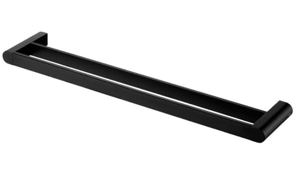 Futura 640 mm dobbeltvægget håndklædetørrer, sort