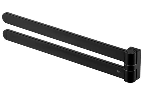 Futura 425 mm drejelig dobbeltarmet bøjle, sort