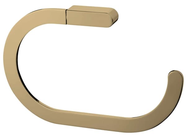 Nature Box oval håndklædeholder, guld