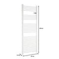 Miniatyrbild 5 av 6: Radiator handduksvärmare OCEANIC utan fläkt - 700W - Matt vit - NF