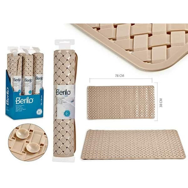 Bademåtte Berilo AR1910100 Beige PVC 38 x 0,03 x 78 cm (6 enheder)