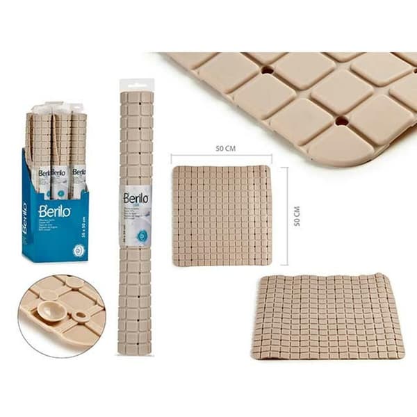 Bademåtte Berilo AR1910103 Beige PVC 0,03 x 50 x 50 cm (6 enheder)