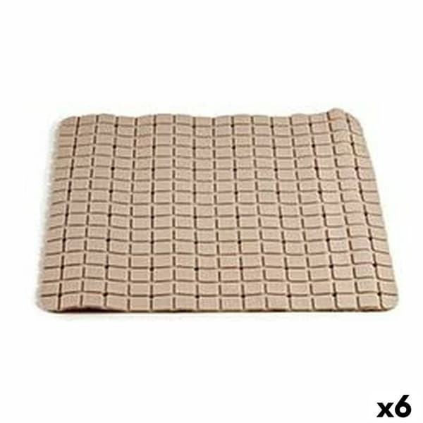 Badeteppe Berilo AR1910103 Beige PVC 0,03 x 50 x 50 cm (6 enheter)