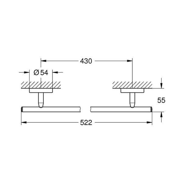 Grohe - BAUCOSMOPOLITAN - Handduksstång (40459001)