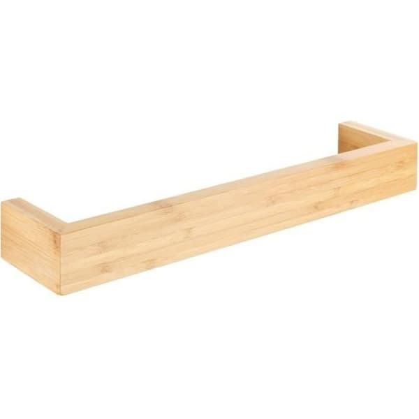 WENKO Vägghängd handdukshängare Bambusa, badrumshanddukshängare i bambu, 40x9x5 cm, brun