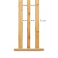 Miniatyrbild 5 av 6: Relaxdays Handduksställ, 3 stångar, bambu, frittstående stöd, badrumsaccessoarer, sängstolpe, natur