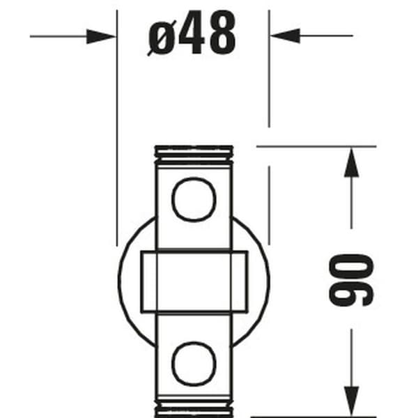 Dubbel D-Code Krom Svängbar handduksställ Duravit 0099221000