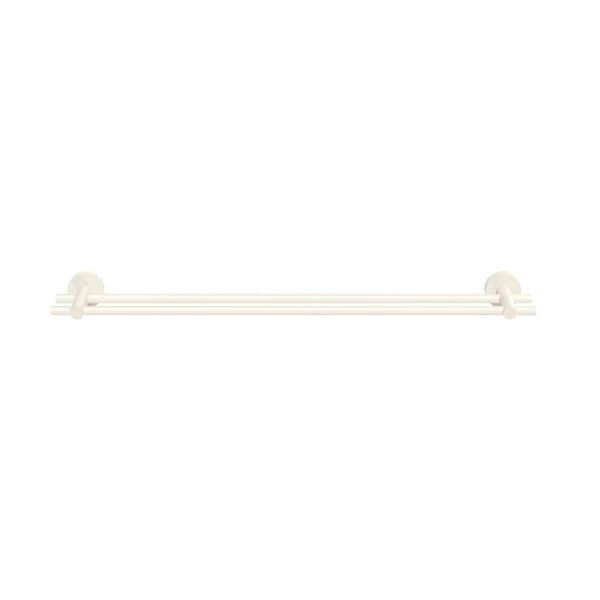 Tesa - 40624 - Moon White Dubbel Handdukshängare, Matt Vit, självhäftande, Teknologi utan borrning, 112 mm x 640 mm x 50 mm