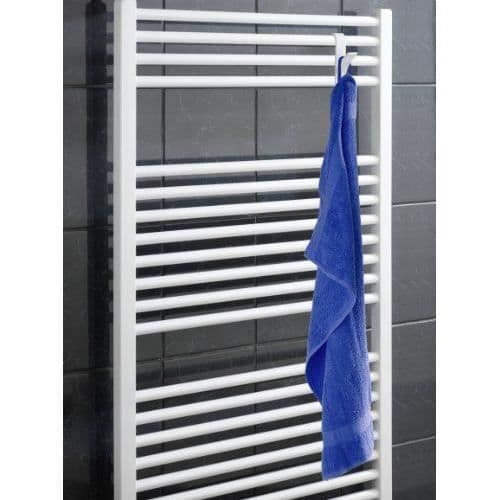 WENKO Handdukstork kylarkrok, vit plast, set om 2