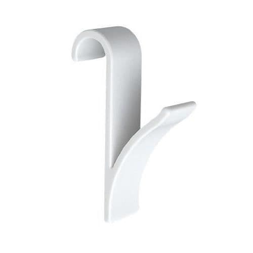 WENKO Handdukstork kylarkrok, vit plast, set om 2