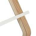Miniatyrbild 6 av 6: Relaxdays Frittstående håndkleholder, Klutstøtte med 2 stenger, for kluter, tre &amp; metall, hvit/natur.