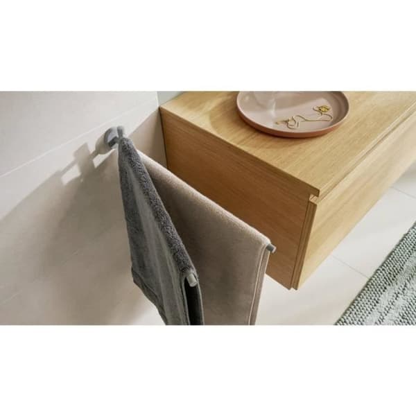 tesa MOON GREY Handdukstork 2 handdukstorkar metalllim