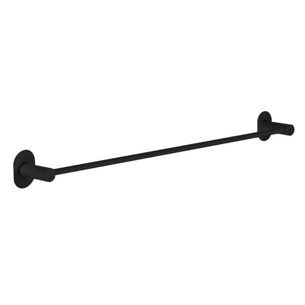 HÅNDKLÆDEOPBÆGER væg selvklæbende skrueholder 61 cm sort