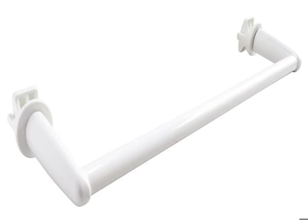 Vit handdukshållare vit 36 cm och skruvmontage