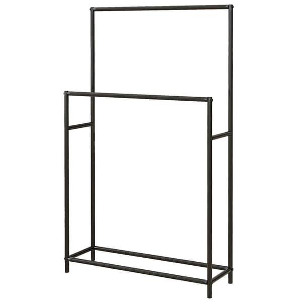 Handdukshängare, 66x20x110 cm, Svart