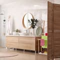 Miniatyrbild 5 av 6: Relaxdays Handdukshållare med förvaringsyta, 3 stänger, kläder, HxLxB: 82 x 50 x 35 cm, bambu, natur-vit