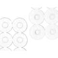 Miniatyrbild 3 av 3: Halkfri duschmatta Transparent PVC 54 x 54 x 1 cm (6 antal)