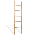 Miniatyrbild 1 av 2: Handduksstege med 5 pinnar bambu 150 cm