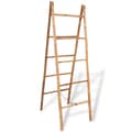 Miniatyrbild 1 av 2: Dubbel handduksstege med 5 pinnar bambu 50x160 cm