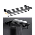 Miniatyrbillede 1 af 2: Håndklædeholder, Aluminiumskonstruktion, Pladsbesparende Design,005fb