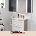 Miniatyrbild 2 av 5: Väggmonterad grå handduksring Fackelmann Mare