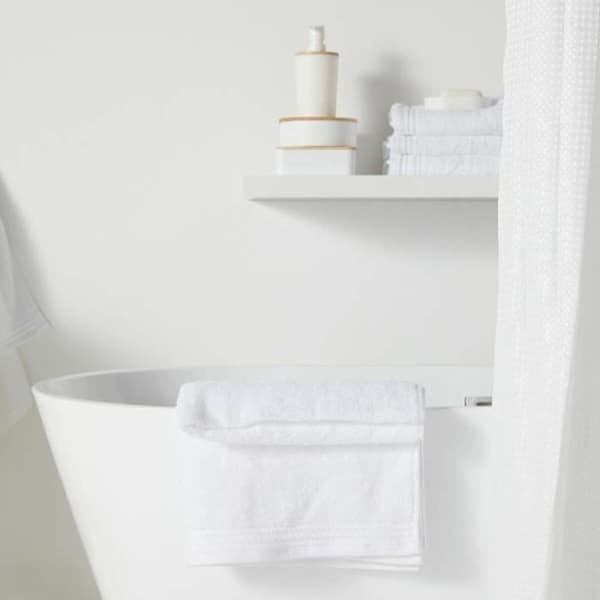 Duschdraperi TODAY Vit Polyester 180 x 200 cm (12 antal)
