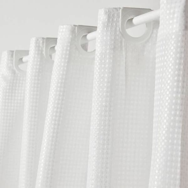 Duschdraperi TODAY Vit Polyester 180 x 200 cm (12 antal)