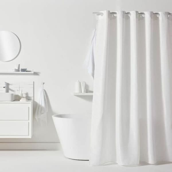 Duschdraperi TODAY Vit Polyester 180 x 200 cm (12 antal)