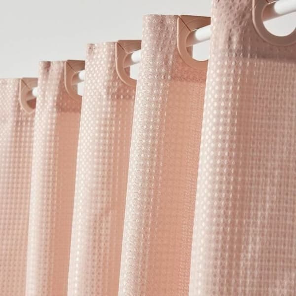 Brusebadsforhæng TODAY Pink Rose Polyester 180 x 200 cm (12 enheder)
