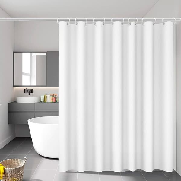 Duschdraperi Exma Vit PVC 140 x 180 cm