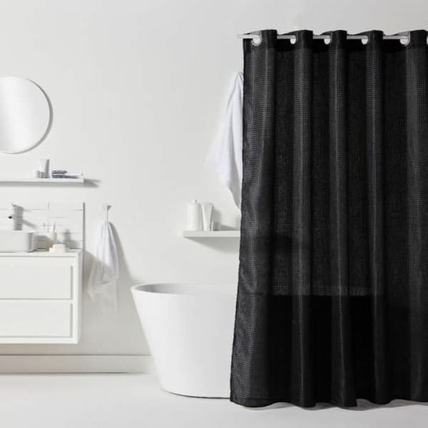 Duschdraperi TODAY Svart Polyester 180 x 200 cm (12 antal)