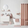 Miniatyrbilde 3 av 3: Dusjforheng TODAY Rosa Rose Polyester 180 x 200 cm (12 enheter)