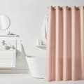 Miniatyrbilde 1 av 3: Dusjforheng TODAY Rosa Rose Polyester 180 x 200 cm (12 enheter)