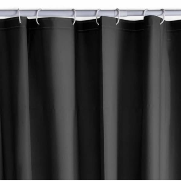 Duschdraperi TODAY Svart PEVA 180 x 200 cm (12 antal)