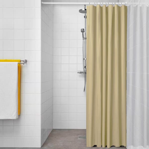 Duschdraperi Exma Beige PVC 180 x 180 cm