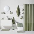 Miniatyrbild 3 av 3: Duschdraperi TODAY Grön Vert Polyester 180 x 200 cm (12 antal)