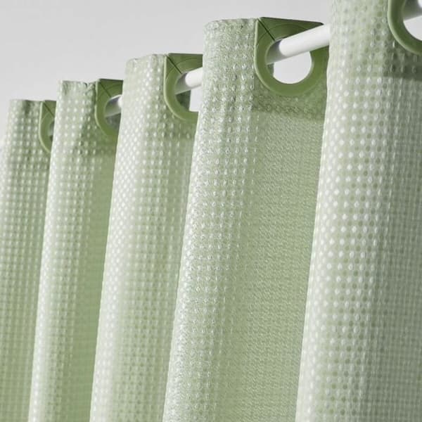 Duschdraperi TODAY Grön Vert Polyester 180 x 200 cm (12 antal)