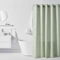 Miniatyrbild 1 av 3: Duschdraperi TODAY Grön Vert Polyester 180 x 200 cm (12 antal)