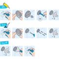 Miniatyrbild 4 av 4: GROHE QuickFix - Start Cube - Handduksstång 450 mm - Kromfinish 40987000 (skruv eller lim)