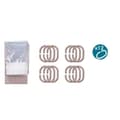 Miniatyrbild 3 av 3: Duschdraperi Berilo 215 Beige Transparent Plast PEVA 180 x 180 cm (12 antal)