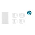 Miniatyrbild 4 av 4: Duschdraperi Berilo SC-MIX-01-TRANSP Transparent Polyetylen EVA 180 x 180 cm (12 antal)
