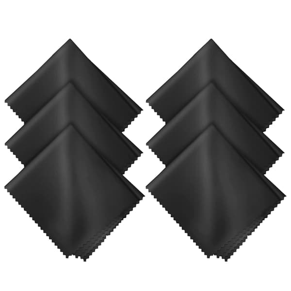 6 stycken Rengöringsdukar i Microfiber - Svarta 15 x 18 cm