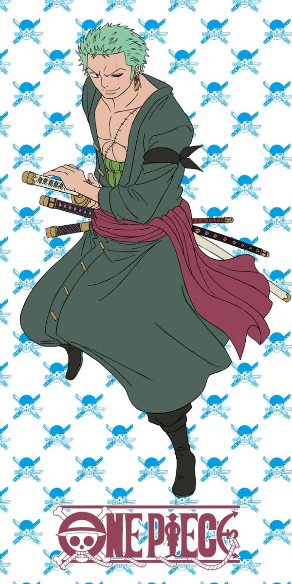 One Piece Badhandduk - 100 procent bomull