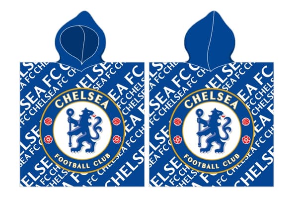 Chelsea F.C. Poncho badhandduk med huva - 100 procent bomull