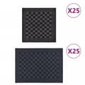 Pikkukuva 1 / 10: vidaXL Pyyhesetti 50 kpl mustaharmaa puuvilla