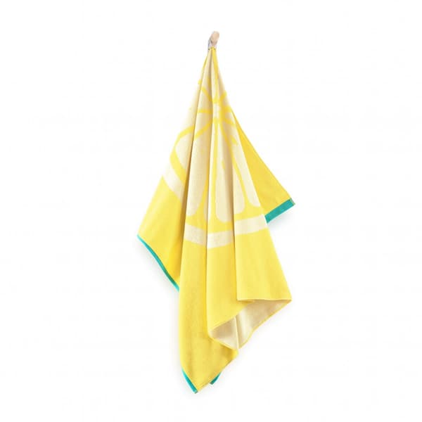 Citron håndklæde 100x160 gul