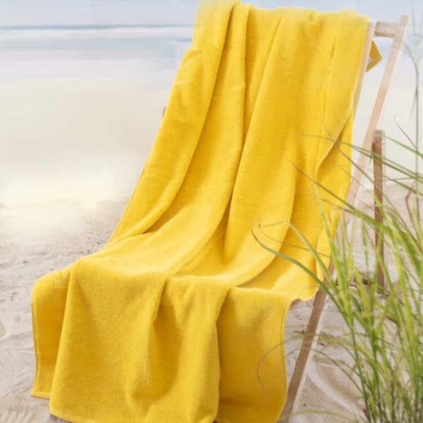 Strand nu handduk 100x160 gul