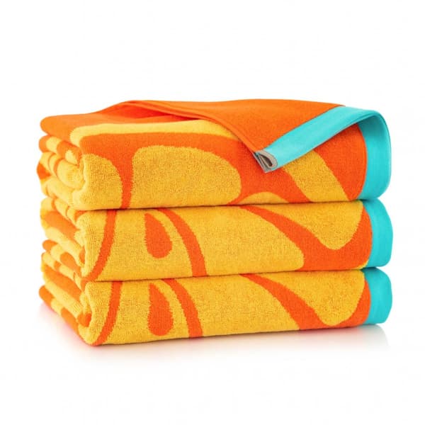 Orange handduk 100x160 orange