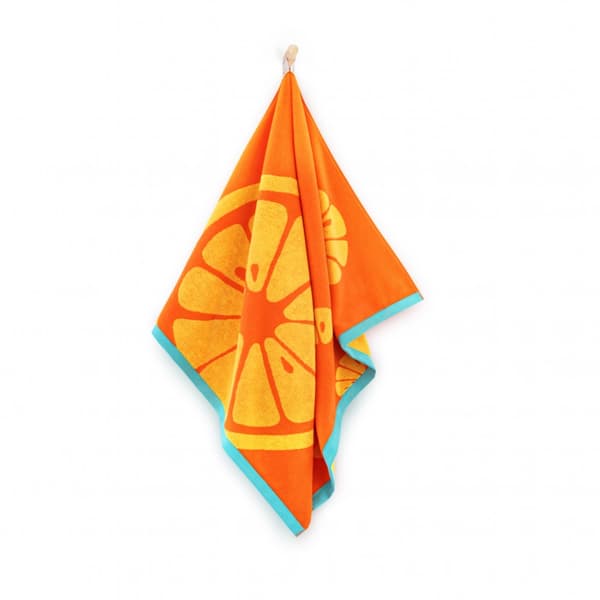 Orange handduk 100x160 orange