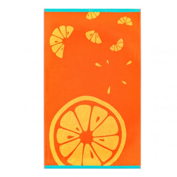 Orange handduk 100x160 orange